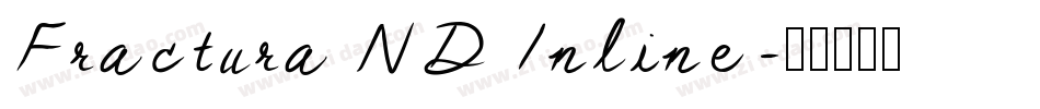 Fractura ND Inline字体转换